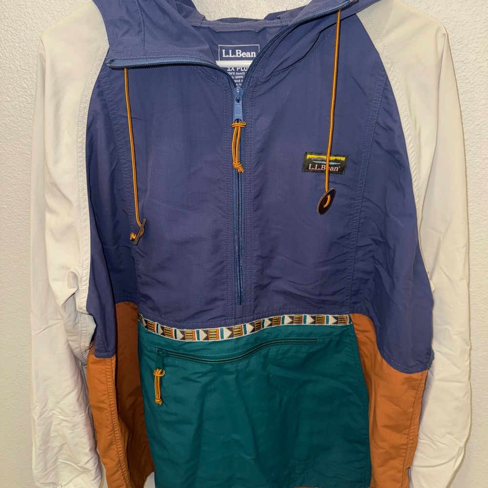LL Bean Colorblock Windbreaker Jacket